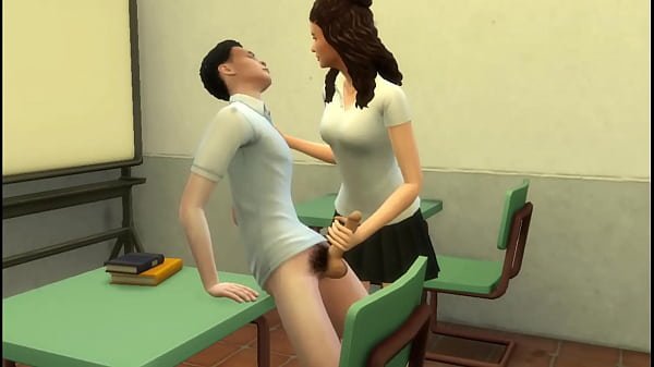 Cogiendo con colegiala virgen primeriza en la clase